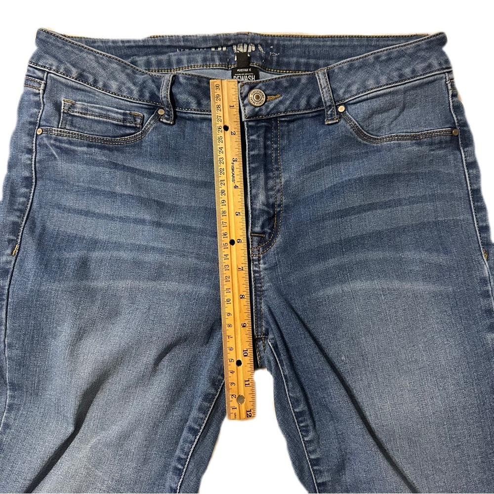 Rewash New York Skinny Jeans Women’s JR Size 13 | 30”Stretch Denim Med Blue Wash - Picture 10 of 13